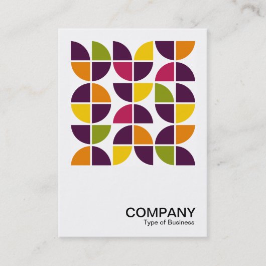 正方形の写真 – 抽象芸術幾何学模様110421v2 名刺 (正面)