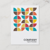 正方形の写真 – 抽象芸術幾何学模様110421v3 名刺 (正面)