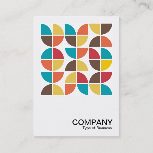 正方形の写真 – 抽象芸術幾何学模様110421v3 名刺 (正面)