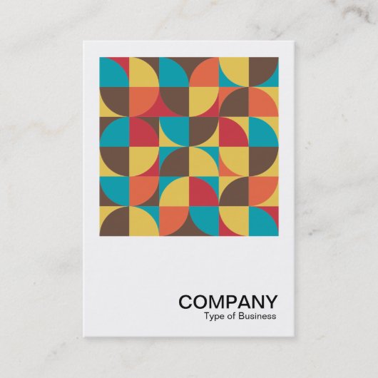 正方形の写真 – 抽象芸術幾何学模様110421v5 名刺 (正面)