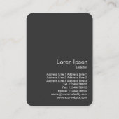 正方形の写真 – 抽象芸術140823 – ベビーブルー 名刺 (裏面)