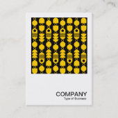 正方形の写真 – 抽象芸術140823 – 琥珀と黒 名刺 (正面)