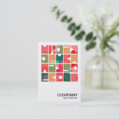 正方形の写真 – 長方形抽象芸術120623 名刺 (スタンド正面)