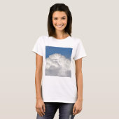 正方形の写真 – 雲 Tシャツ (正面フル)