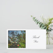 正方形の写真 – Camellias 02 サンキューカード (スタンド正面)