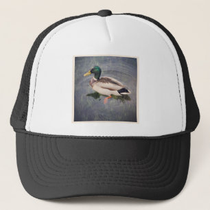 正方形の写真 – Mallard Duck キャップ