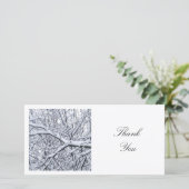 正方形の写真 – Snowy Branches サンキューカード (スタンド正面)