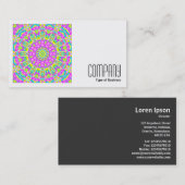 正方形の写真(v2) -カラフル万華鏡のように千変万化するパターン01 名刺 (正面/裏面)