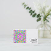 正方形の写真(v2) -カラフル万華鏡のように千変万化するパターン01 名刺 (スタンド正面)
