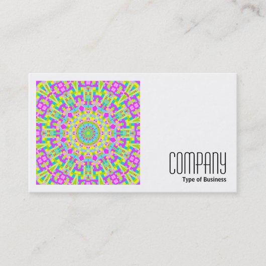 正方形の写真(v2) -カラフル万華鏡のように千変万化するパターン05 名刺 (正面)