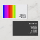 正方形の写真(v2) – カラーバー01 名刺 (正面/裏面)