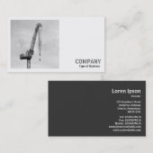 正方形の写真(v2) -タワークレーン 名刺 (正面/裏面)