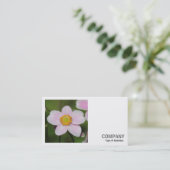 正方形の写真(v2) – ピンクAnemone 名刺 (スタンド正面)