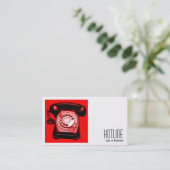 正方形の写真(v2) – ホットライン赤 名刺 (スタンド正面)