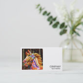 正方形の写真(v2) メリー - – 囲碁の馬 名刺 (スタンド正面)