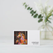 正方形の写真(v2) メリー - – 囲碁の馬 名刺 (スタンド正面)