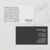 正方形の写真(v2) – 乱数 名刺 (正面/裏面)