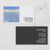 正方形の写真(v2) – 海と空 名刺 (正面/裏面)