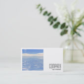 正方形の写真(v2) – 海と空 名刺 (スタンド正面)