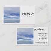 正方形の写真(v2) – 海と空 名刺 (正面/裏面)