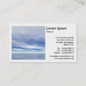 正方形の写真(v2) – 海と空 名刺 (裏面)