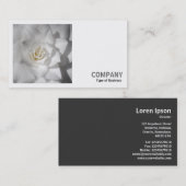 正方形の写真(v2) – 白ツバキ 名刺 (正面/裏面)