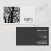 正方形の写真(v2) – 高コントラスト 名刺 (正面/裏面)