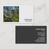 正方形の写真(v2) - Camellia Bush 名刺 (正面/裏面)