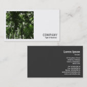 正方形の写真(v2) - Woodland Canopy 01 名刺 (正面/裏面)