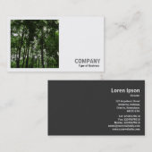 正方形の写真(v2) - Woodland Canopy 02 名刺 (正面/裏面)