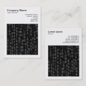 正方形の写真(v3) – カスケーディング番号 名刺 (正面/裏面)
