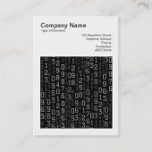 正方形の写真(v3) – カスケーディング番号 名刺 (正面)