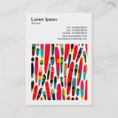 正方形の写真(v3) – カラーのカラー調整スプラッシュ150222 名刺 (裏面)