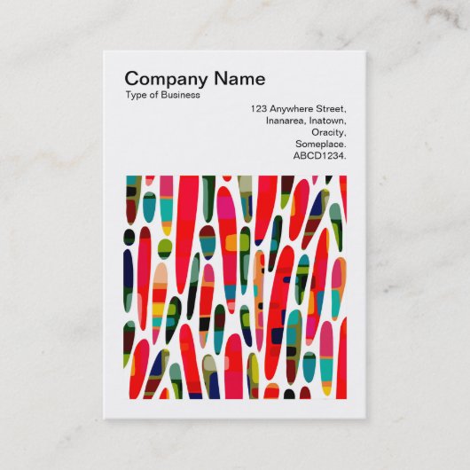 正方形の写真(v3) – カラーのカラー調整スプラッシュ150222 名刺 (正面)