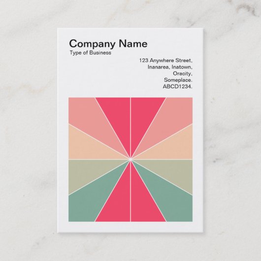 正方形の写真(v3) – カラーセグメント03 名刺 (正面)