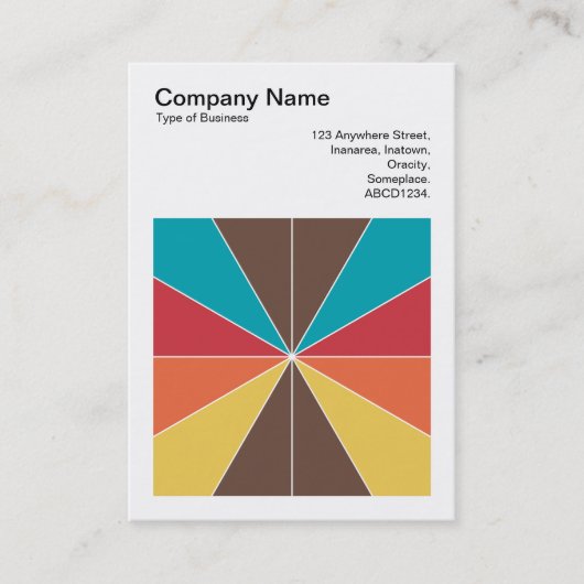 正方形の写真(v3) – カラーセグメント05 名刺 (正面)