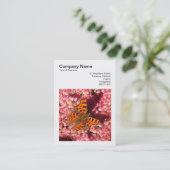 正方形の写真(v3) – セダムのカンマ蝶 名刺 (スタンド正面)