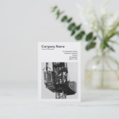 正方形の写真(v3) – タワークレーン02 名刺 (スタンド正面)