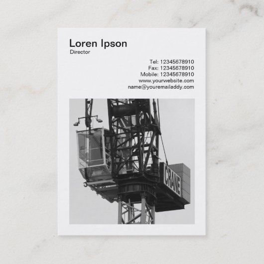 正方形の写真(v3) – タワークレーン02 名刺 (裏面)