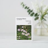 正方形の写真(v3) – ピンクのアネモネス 名刺 (スタンド正面)