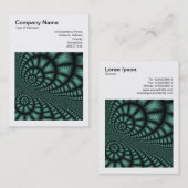 正方形の写真(v3) -フラクタルデザイン 名刺 (正面/裏面)