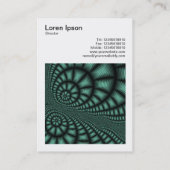 正方形の写真(v3) -フラクタルデザイン 名刺 (裏面)