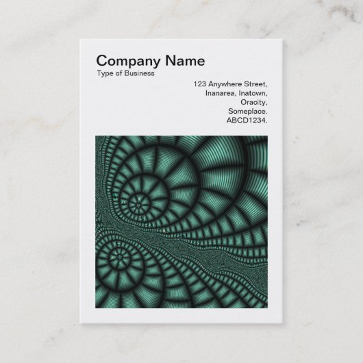 正方形の写真(v3) -フラクタルデザイン 名刺 (正面)