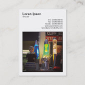 正方形の写真(v3) – フリーマーケットの静物 名刺 (裏面)