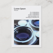 正方形の写真(v3) -ヴィンテージTLRカメラ 名刺 (裏面)