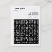 正方形の写真(v3) – 乱数02 名刺 (裏面)