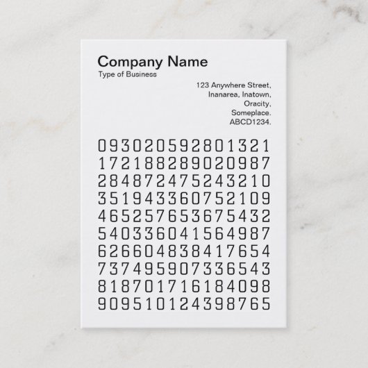 正方形の写真(v3) – 乱数 名刺 (正面)