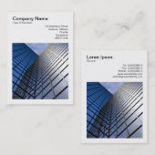 正方形の写真(v3) – 反射型オフィスブロック 名刺 (正面/裏面)