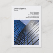 正方形の写真(v3) – 反射型オフィスブロック 名刺 (裏面)