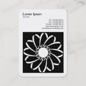 正方形の写真(v3) – 幾何学模様の花01 名刺 (裏面)